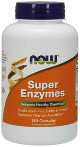 Superenzyme Spijsverteringsenzymen 180 Capsules NOW FOODS